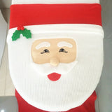 New Cute Christmas Toilet Seat Covers Creative Santa Claus Bathroom Mat Xmas Supplies for Home New Year Navidad Gift