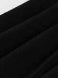 Mandarin Collar Butterfly Mesh Shoulder Black Pencil Dress Bodycon Elegant Women Party Vintage Dresses