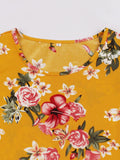 O-Neck Sleeveless Summer Floral Vintage Swing Women 50s Robe A Line Casual Midi Dress