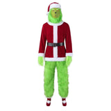 M-6XL Christmas Costumes for Couples Santa Claus Cos Christmas Dress Women Set