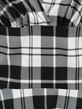 Red Plaid High Waist Tartan Vintage Half Sleeve Spring Dress Women V-Neck Elegant Party Rockabilly Cotton Midi Dresses