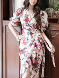 Summer Women Elegant Midi Bodycon Dress Office Lady Korea Style One Piece