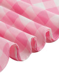 Lace Trim Sweetheart Neck Spaghetti Strap Women Vacation Summer Dress Pink and White Plaid Print Vintage Midi Dresses
