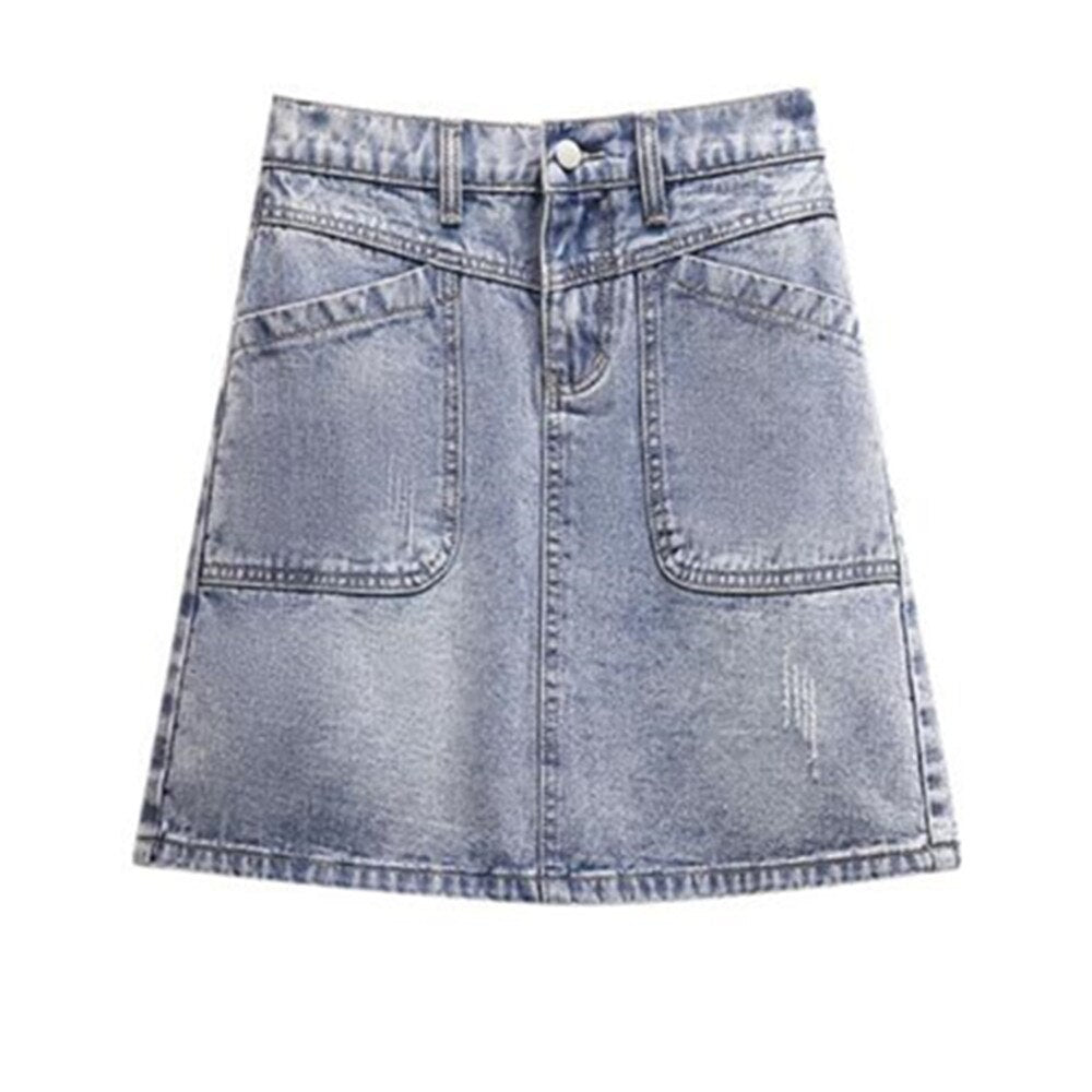 Womens High Waisted Short Mini Denim Skirt Sexy Jean Skirts