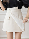 High Waist Women Fashion Korean Style Streetwear All-match Ladies Elegant A-line Short Skirts