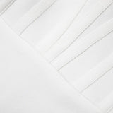 Long Sleeve White Evening Dress Women Night Party Celebrity Dress