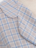 Notched Collar High Waist 40s 50s Plaid Rockabilly Dress Autumn Women Belted Elegant Ladies Vintage Midi Dresses