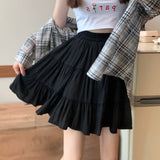 Women Summer Casual Skirts Fashion Korean Style All-match Loose Ladies High Waist A-line Short Skirt