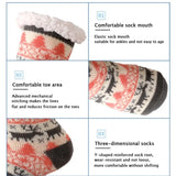 Winter Warm Women Penguin Plush Soft Non Grip Floor Slippers Short Sock Fuzzy Fluffy Deer Elk Bear Christmas Gift