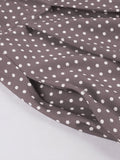 Sweetheart Neck Purple Elegant Long Dresses for Women Summer Single Breasted Pockets Polka Dot Vintage Tank Dress