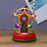 Christmas Music Glow Carousel Ferris Wheel luminescence Christmas Eve Gift Decoration Home Furnishing G