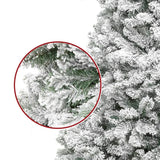 White Christmas Tree Skirt Flocking Simulation High Grade Flocking Cedar Pine Dense Snowfall Tree