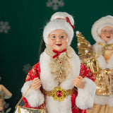 45cm Height Big Santa Claus Doll Grandma New Year Home Room Decoration Gift Christmas Tree Ornaments Decor