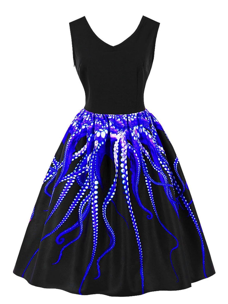 1950s Octopus Pendulum Swing Dress