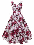 1950s Inspired Floral Swing Dress