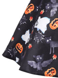 Black 1950s Halloween Pumpkin Dress