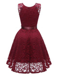 Special 1950s Lace Floral Bow Dress