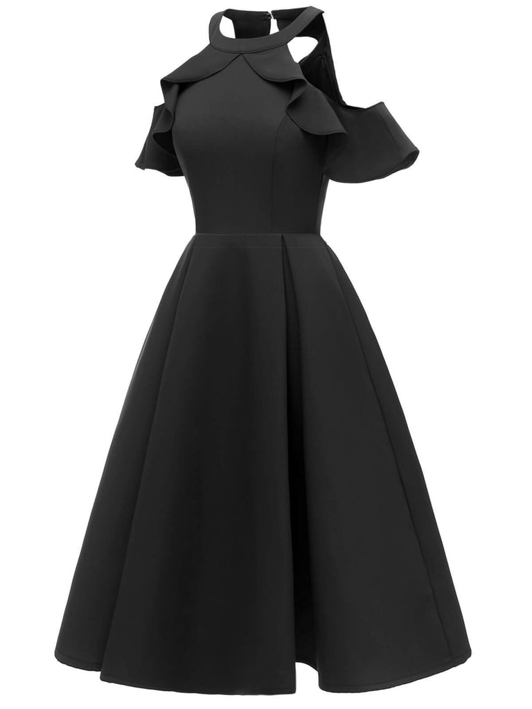 1950s Cold Shoulder Wedding Guest Dress – FashionLoveHunter 1950s Cold Shoulder Wedding Guest Dress – FashionLoveHunter