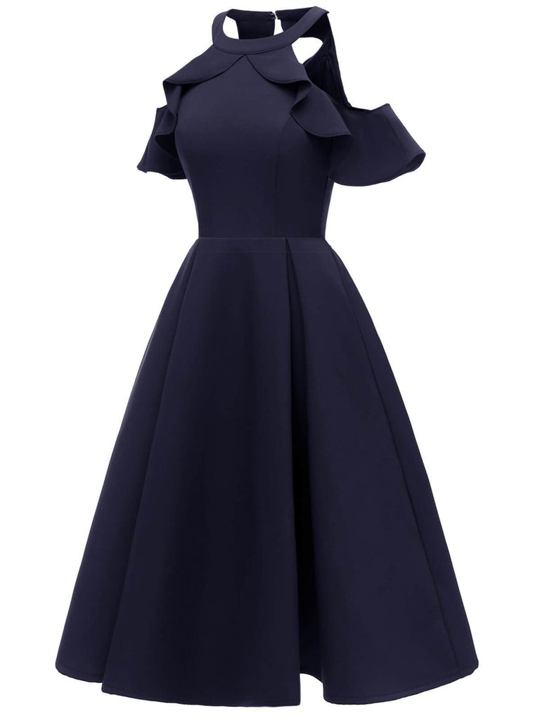 1950s Cold Shoulder Wedding Guest Dress FashionLoveHunter 1950s Cold Shoulder Wedding Guest Dress FashionLoveHunter