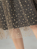 Vintage Dot Lace Bridesmaid Dress