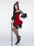 Halloween Steampunk Lace Corset Strapless Dress
