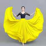 Chiffon Long Women Elegant Casual High Waist Boho Beach Maxi Solid Dance Skirt Streetwear