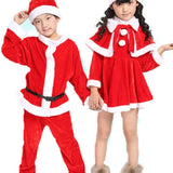 Christmas Santa Claus Performance Costumes for Boy and Girl