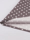 Sweetheart Neck Purple Elegant Long Dresses for Women Summer Single Breasted Pockets Polka Dot Vintage Tank Dress