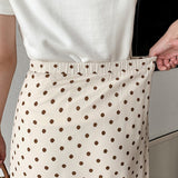 Women Chiffon Casual Spring Korean Style All-match Polka Dots Loose Ladies Elegant A-line Mermaid Skirt