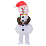 Christmas Inflatable Snowman Costume Lovely Christmas Cosplay Clothing For Carnival Masquerade Parties