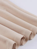 Knot Neck Mesh Flare Sleeve Spring Summer Women Birthday Dress Apricot Vintage A-Line Pocket Short Dresses