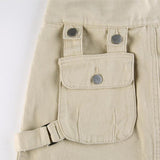 High Waisted Cargo Mini Skirt Harajuku Vintage 90s Sexy Pockets Clubwear