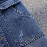 Summer Women Long Jeans Skirt Button Cargo Maxi Skirt High Waist A-Line Midi Denim Skirt