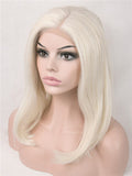 Short Honey blonde Straight Bob Synthetic Lace Front Wig