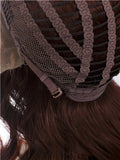 Short Reddish Brown Wavy Bob Synthetic Lace Front Wig - FashionLoveHunter