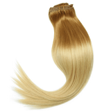 20" 10 Pieces Ombre Blonde #1860 Clip In Virgin Human Hair Set Extension