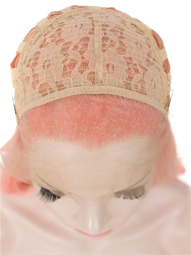 Coral Pink Glueless Lace Front Wigs - Imstylewigs