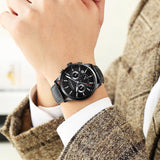 Fashions Leather Strap Mens Quartz Watches