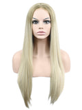 Blake Light Blonde Ombre Long Synthetic Lace Front Wig - FashionLoveHunter